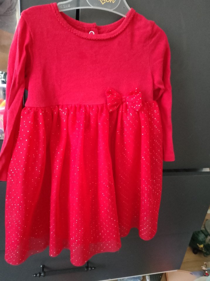 Pembe Uzun Kollu Kız Çocuk Elbise - Görsel 2