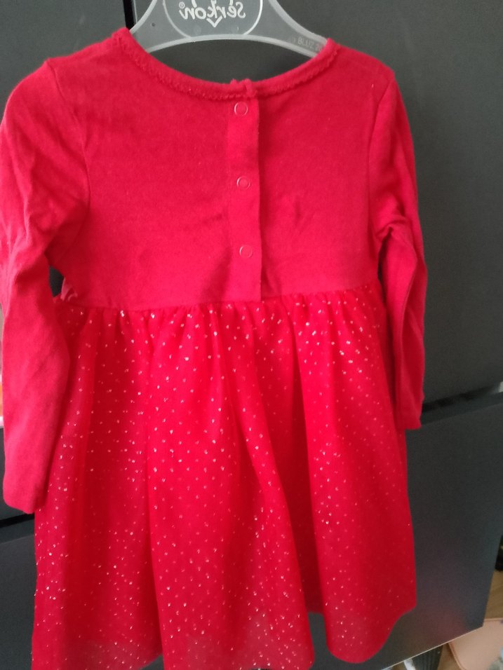 Pembe Uzun Kollu Kız Çocuk Elbise - Görsel 4