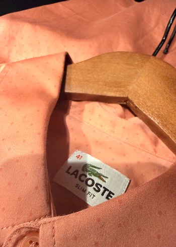 Lacoste Slim Fit Pembe Gomlek