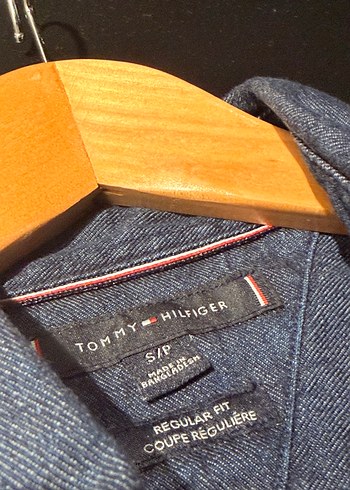 Tommy Hilfiger Lacivert Denim Regular Fit Gomlek