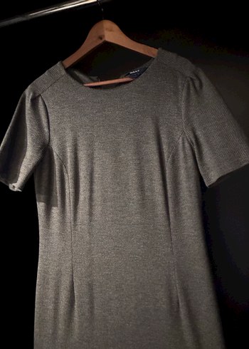 Gant Gri Minimal Triko Elbise