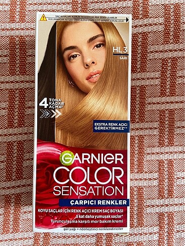 Garnier Garnier HL3 Sarı 4 tona kadar açıcı boya 3 KUTU