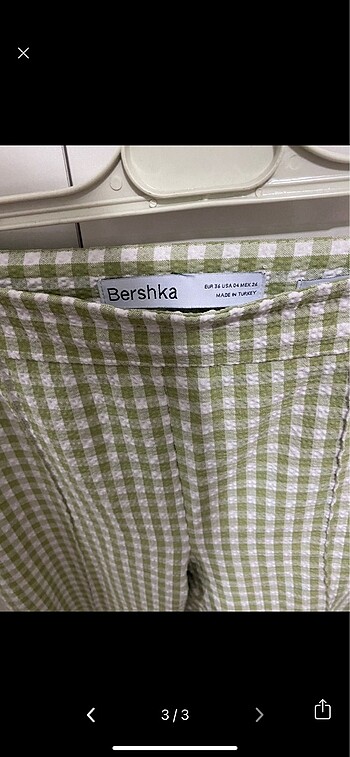 36 Beden BERSHKA PÖTİKARELİ PANTOLON