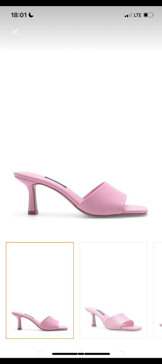 Nine West Pembe Stiletto Topuklu Terlik - Görsel 2