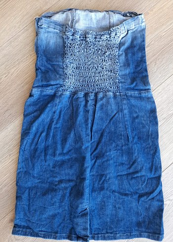 Bershka straplez kot elbise - Görsel 12