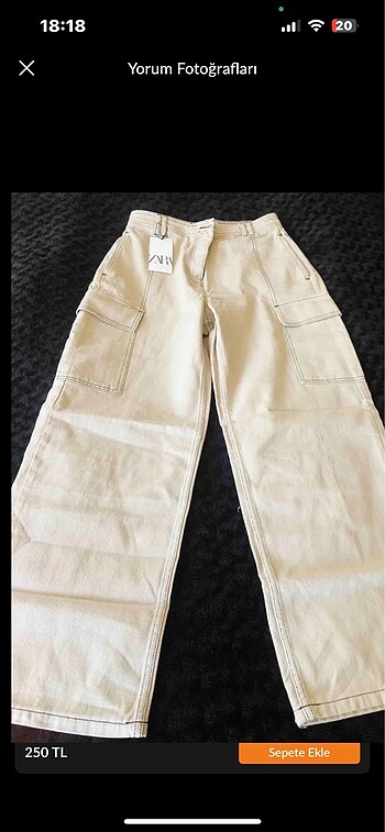 Krem renk bol pantolon