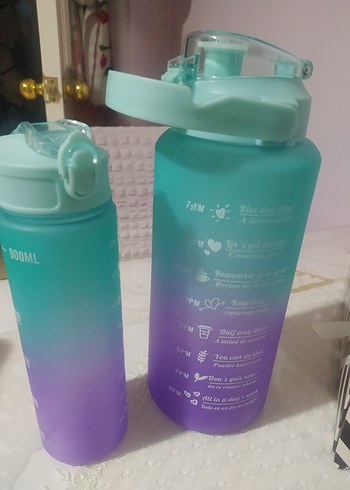 Mor ve Pastel Renkli Çocuk Termos Şişeleri - Görsel 2