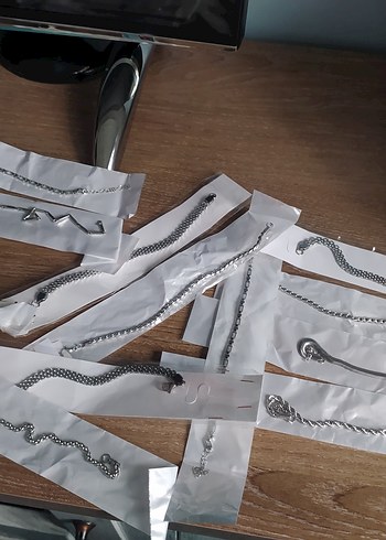 Gri Yılan Desenli Zincir Detaylı erkek bileklik çalık - Görsel 3