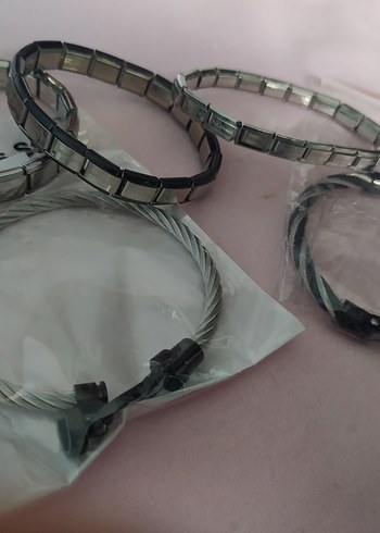 Gri Erkek Biker Bileklik tane 200 isteyin ilan açalım - Görsel 3