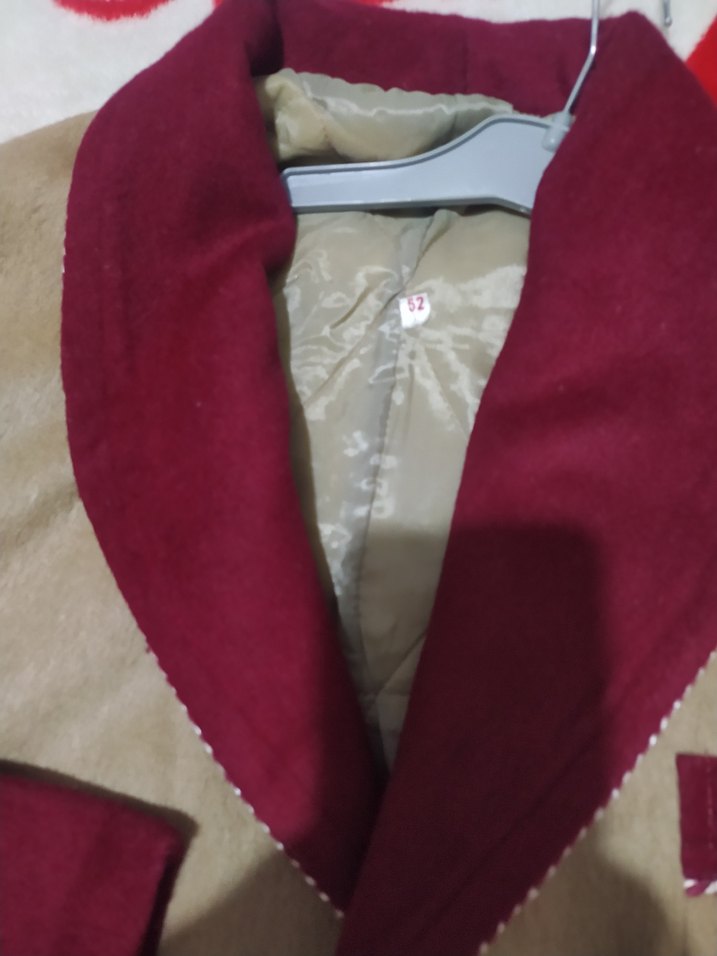 Bordo Nakışlı Bohem Bornoz - Görsel 2