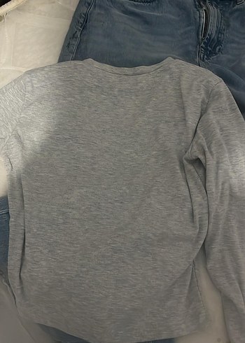 Trendyol & Milla Gri Uzun Kollu Kadın body