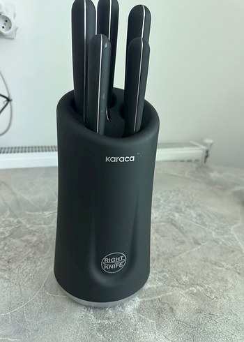 Karaca Siyah Bıçak Seti ve Standı