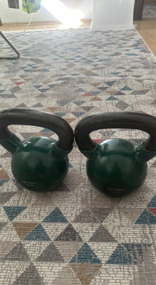 Koyu Yeşil Dambıl Seti 12 KG - Görsel 2