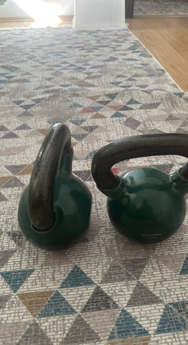 Koyu Yeşil Dambıl Seti 12 KG - Görsel 3