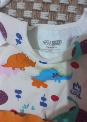 Mavi Örgü Uzun Kollu Bebek Takımı - Görsel 6