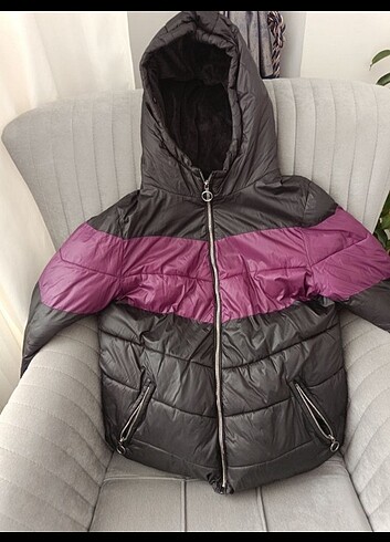 xl Beden mor Renk LC Waikiki bayan mont