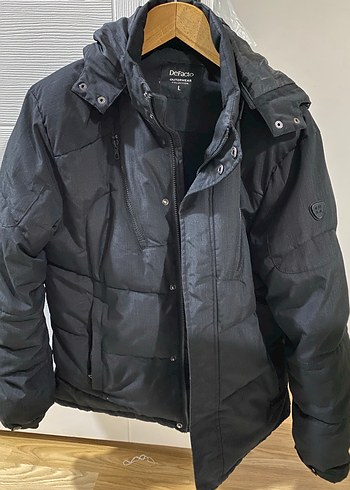 Erkek Siyah Düğmeli Street Style Mont - Görsel 3