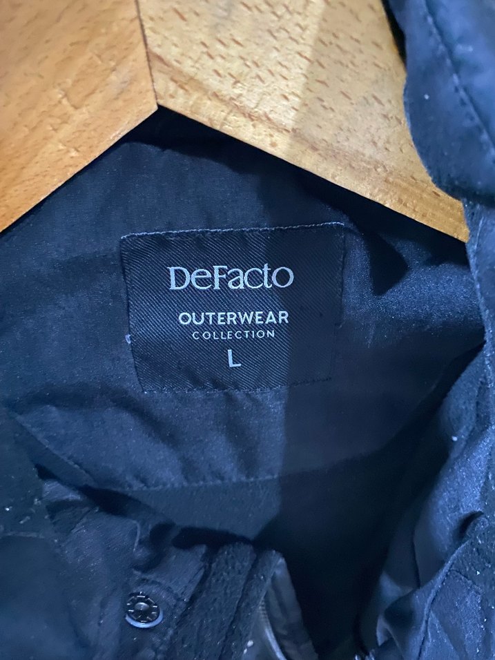 Erkek Siyah Düğmeli Street Style Mont - Görsel 2