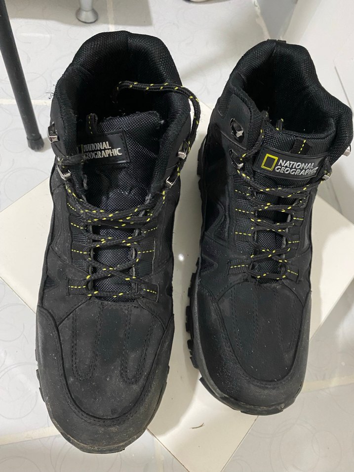 Siyah Erkek Outdoor Street Style Bot - Görsel 3