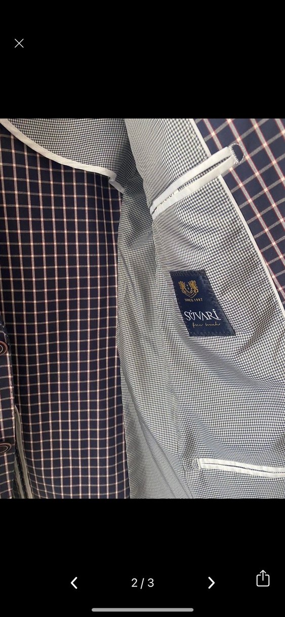 Erkek Gri Ekose Desenli Regular Fit Ceket - Görsel 2