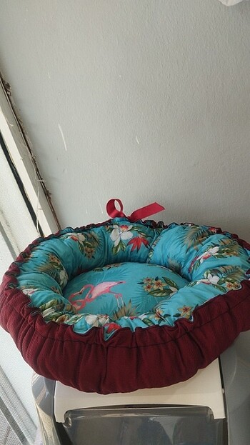 Kedi köpek yatağı papatya model