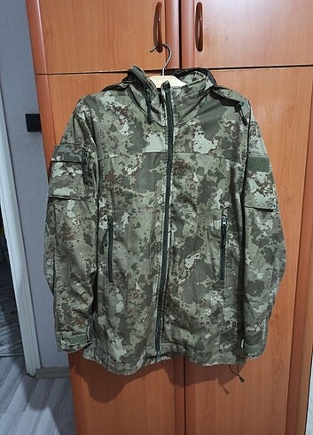 Askeri kamuflaj parka mont 