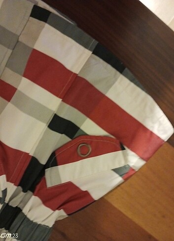 Ekoseli mevsimlik mont  - Görsel 5