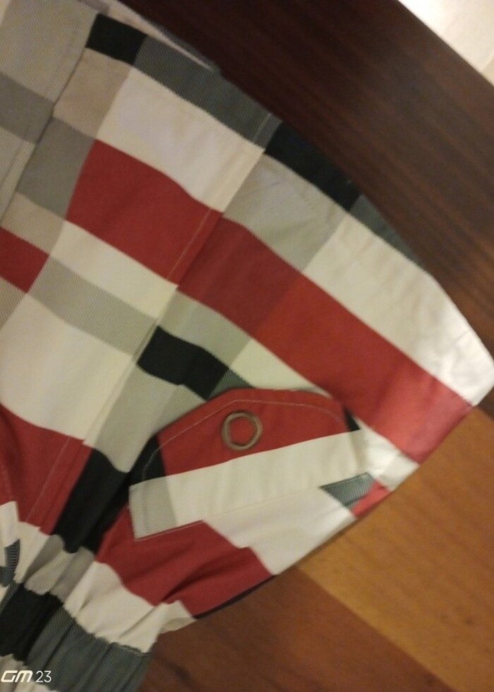 Ekoseli mevsimlik mont  - Görsel 5