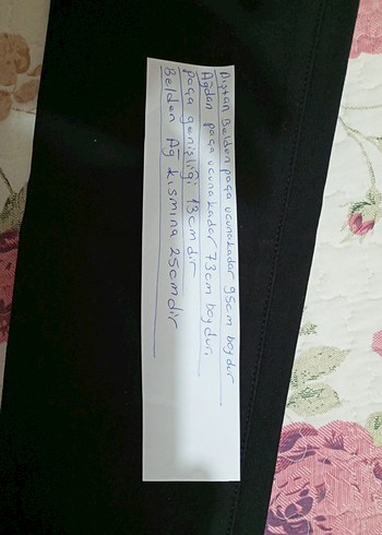 Siyah likralı pantolon - Görsel 3