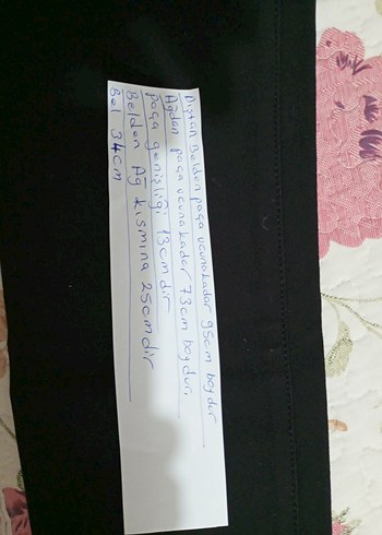 Siyah likralı pantolon - Görsel 5