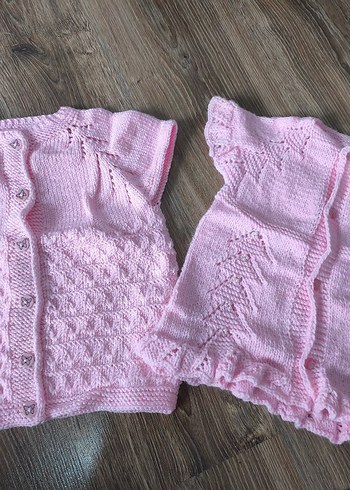 Diger Kız Çocuk Pembe Triko Kolsuz Hırka