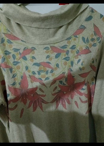 Nakışlı Bej Uzun Bohem Elbise - Görsel 3