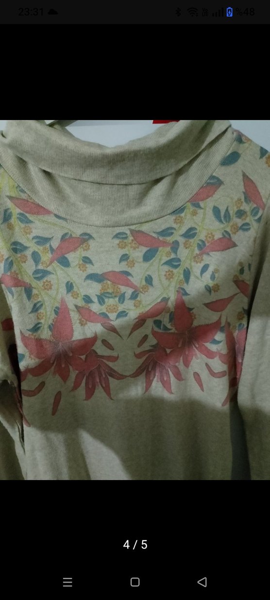 Nakışlı Bej Uzun Bohem Elbise - Görsel 3