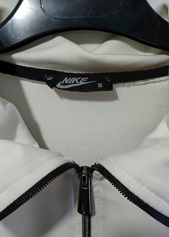Nike Beyaz Fermuarlı Erkek Sweatshirt - Görsel 3