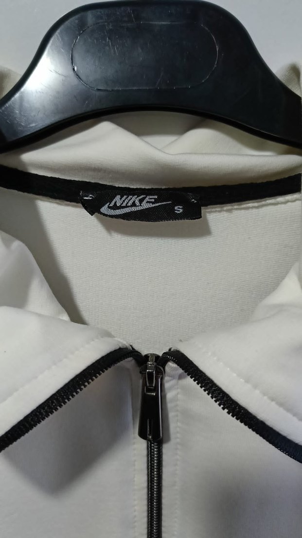 Nike Beyaz Fermuarlı Erkek Sweatshirt - Görsel 3