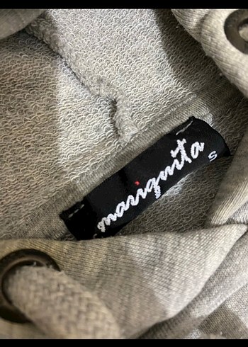 Gri Kapüşonlu Kadın Sweatshirt - Görsel 6