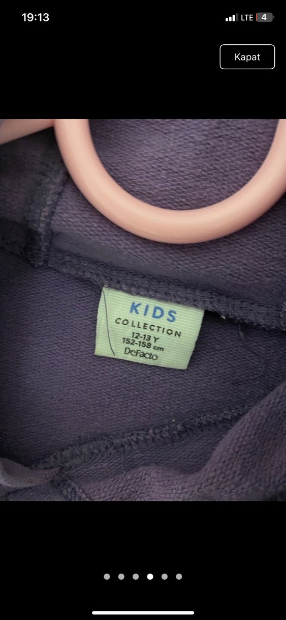 Mor Kapüşonlu Kadın Sweatshirt - Görsel 4