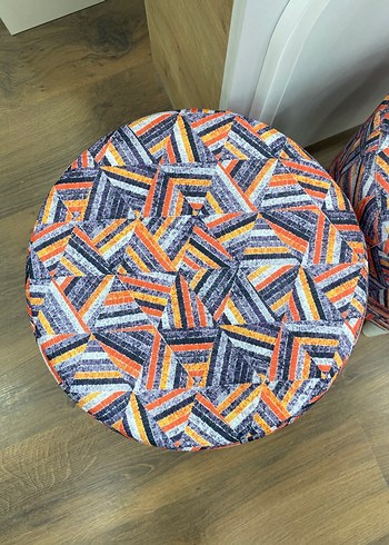 Bohem Desenli  Puf - Görsel 2
