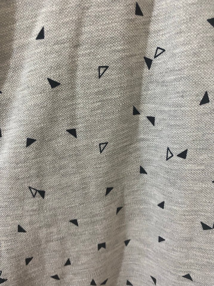 Gri V Yaka Düğmeli Erkek Polo Tişört - Görsel 3