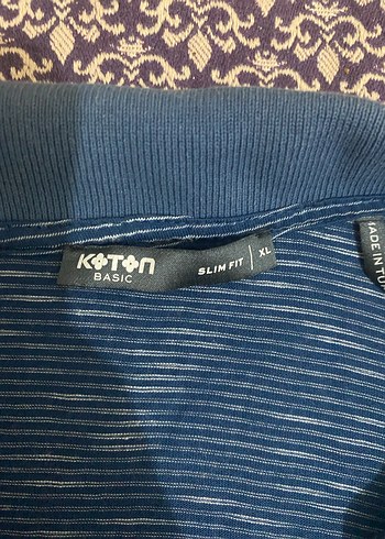 Erkek Mavi Polo Tişört, Kısa Kollu, Düğmeli - Görsel 2