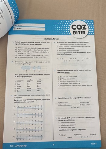 TYT-AYT Biyoloji ÇÖZ BİTİR - Görsel 4