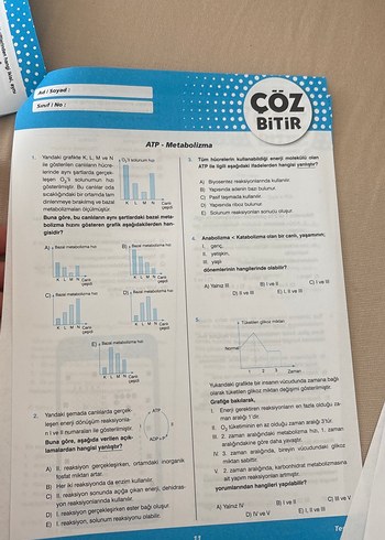 TYT-AYT Biyoloji ÇÖZ BİTİR - Görsel 5