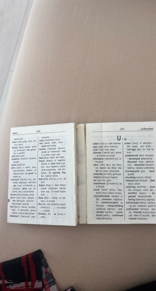 İngilizce-Türkçe Türkçe-İngilizce Dil Sözlüğü - Görsel 3