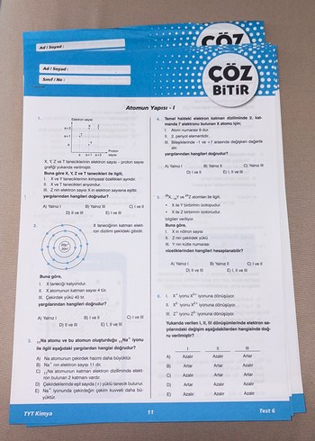 Kimya Ayt Tyt ÇÖZ BİTİR - Görsel 2