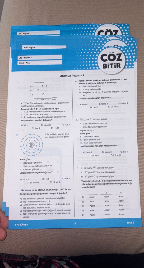 Kimya Ayt Tyt ÇÖZ BİTİR - Görsel 3