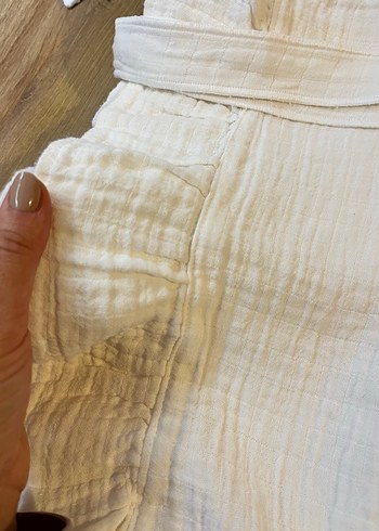 Beyaz Bebek Puset Örtüsü ve minder kılıfı - Görsel 3