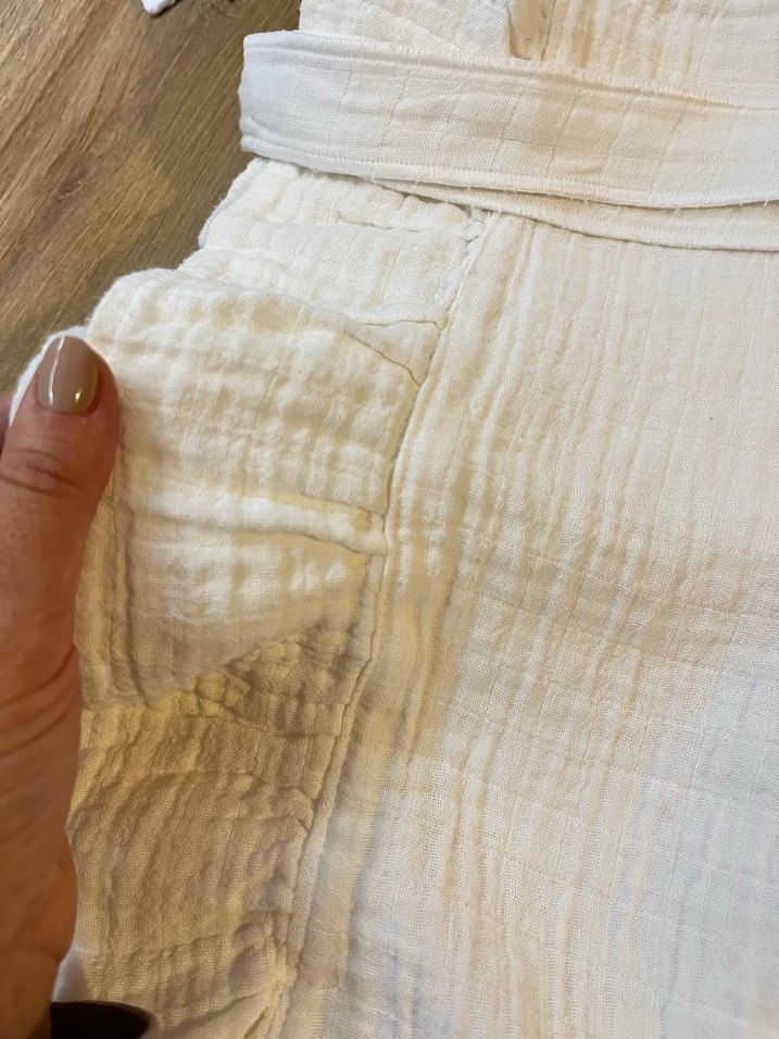 Beyaz Bebek Puset Örtüsü ve minder kılıfı - Görsel 3