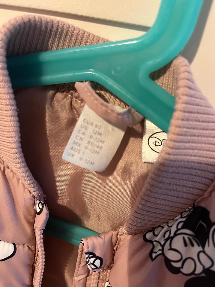 Kız Çocuk Pembe Baskılı Fermuarlı Yelek - Görsel 2