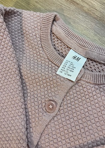 Kız Çocuk pudra pembesi Triko Hırka - Görsel 2