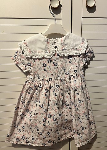 Beyaz Nakışlı Vintage Kız Elbisesi - Görsel 2